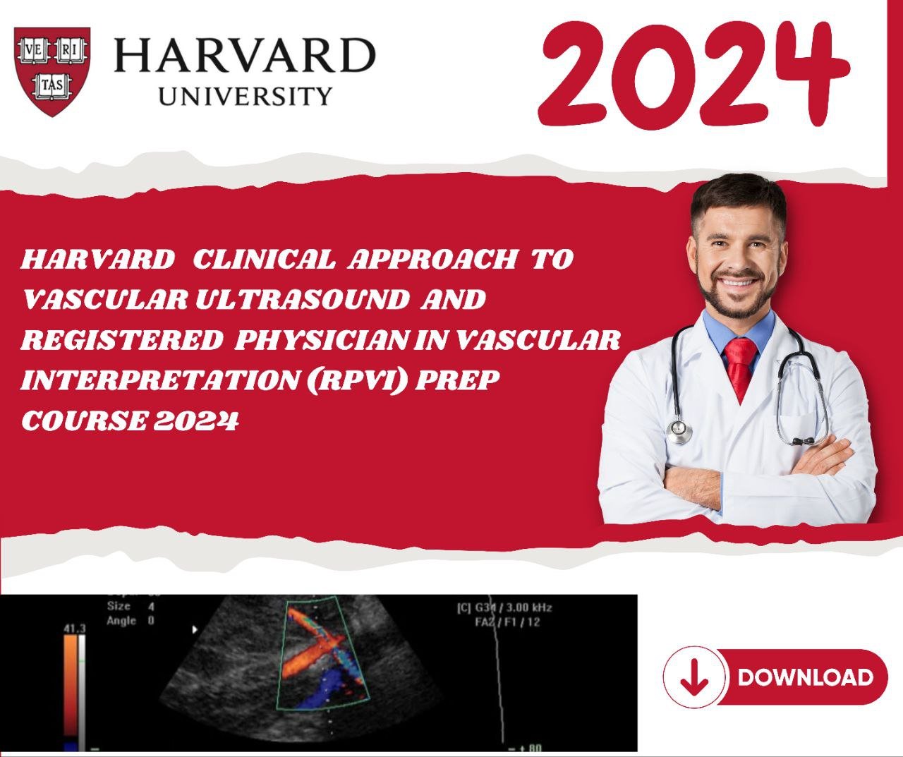 photo_2024-09-03_20-43-06.jpg Harvard Clinical Approach to Vascular Ultrasound and Registered Physician in Vascular Interpretation (RPVI) Prep Course 2024 - Image 1